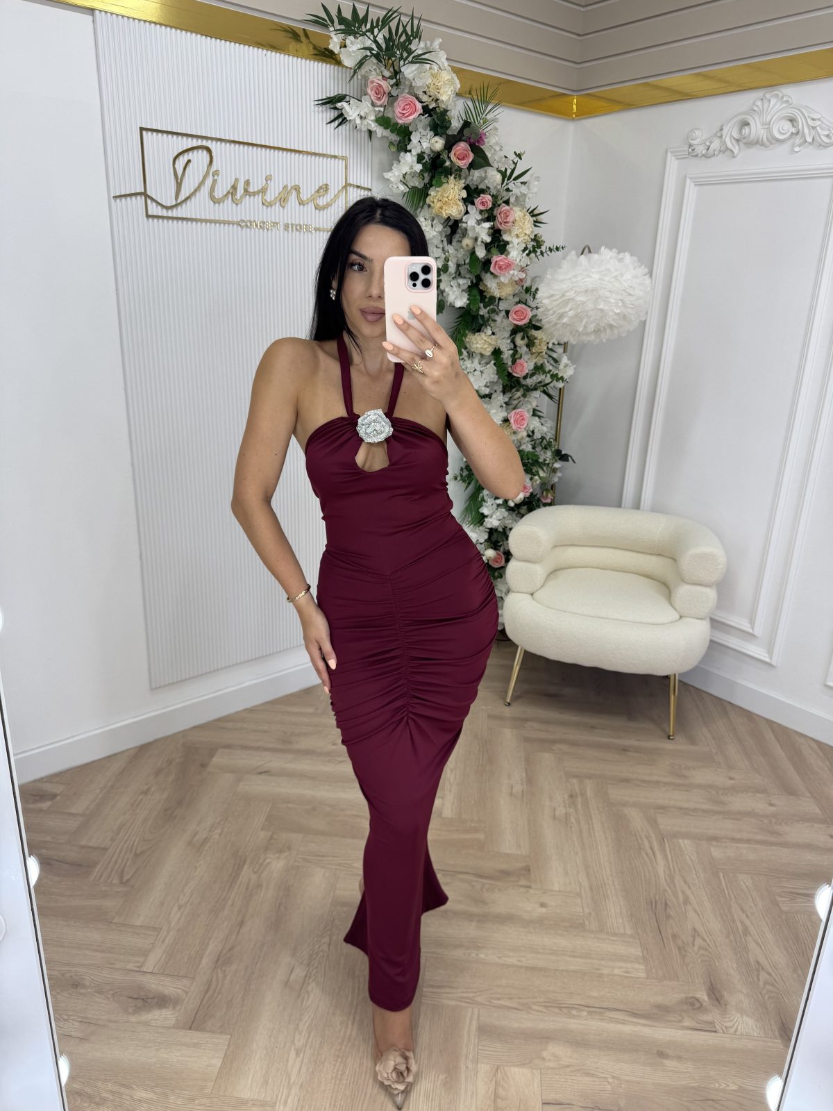 Maxi haljina sa naborima