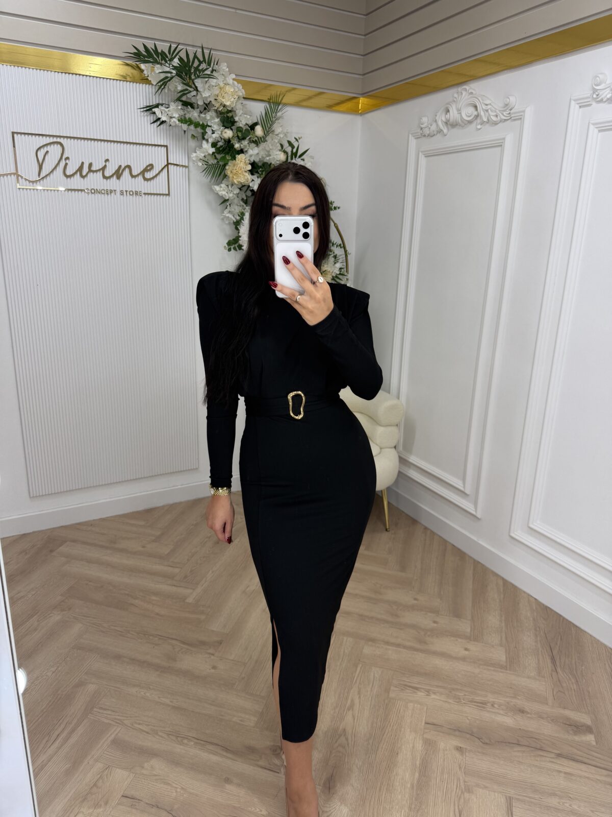 Haljina sa zlatnom tokom BLACK