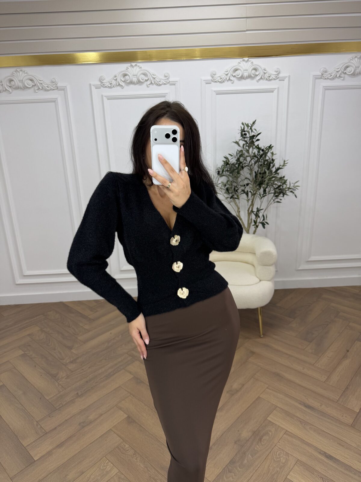 Džemper sa blago-svjetlucavim nitima