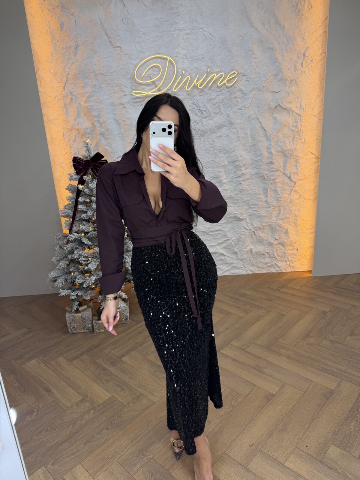 Maxi svjetlucava suknja