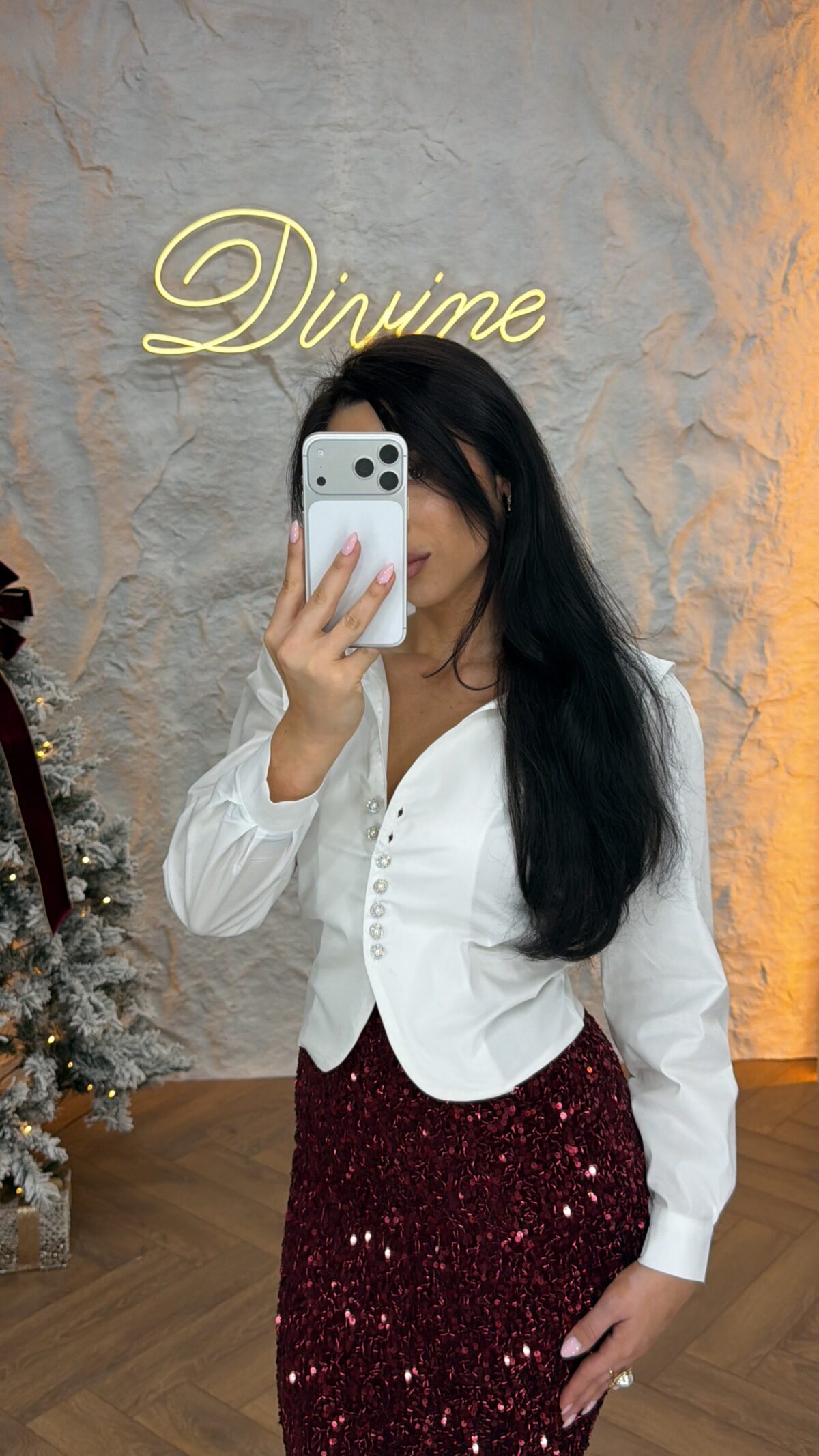 Košulja sa bisernim dugmićima