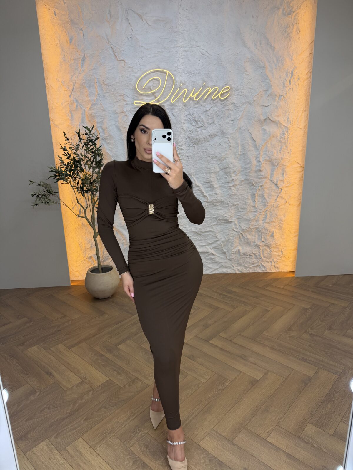 Maxi haljina od poliamida