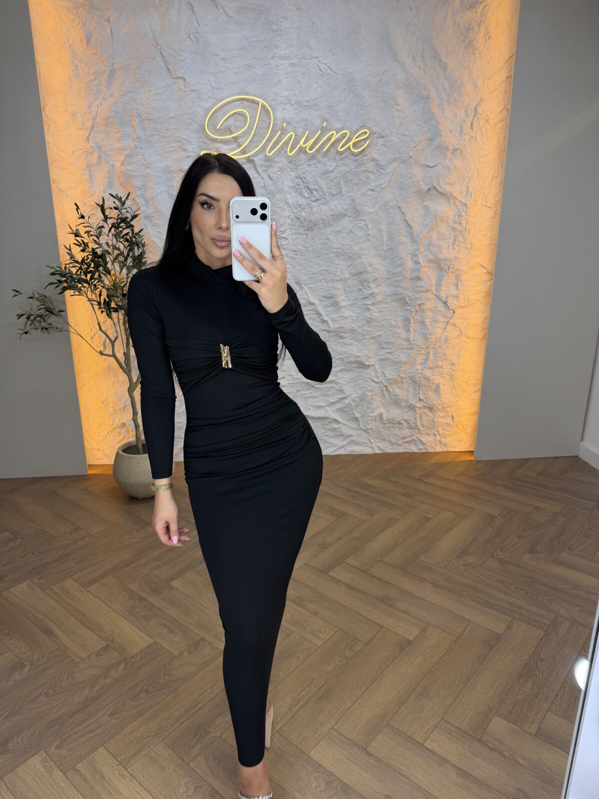 Maxi haljina od poliamida