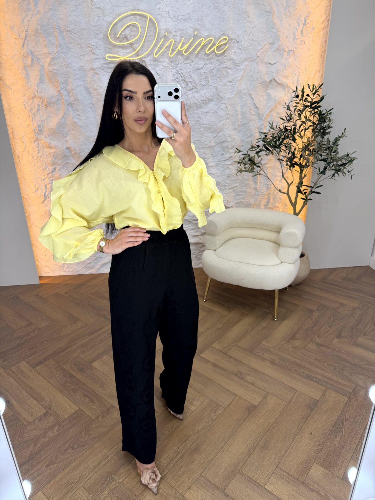 Lepršave pantalone sa uzorkom