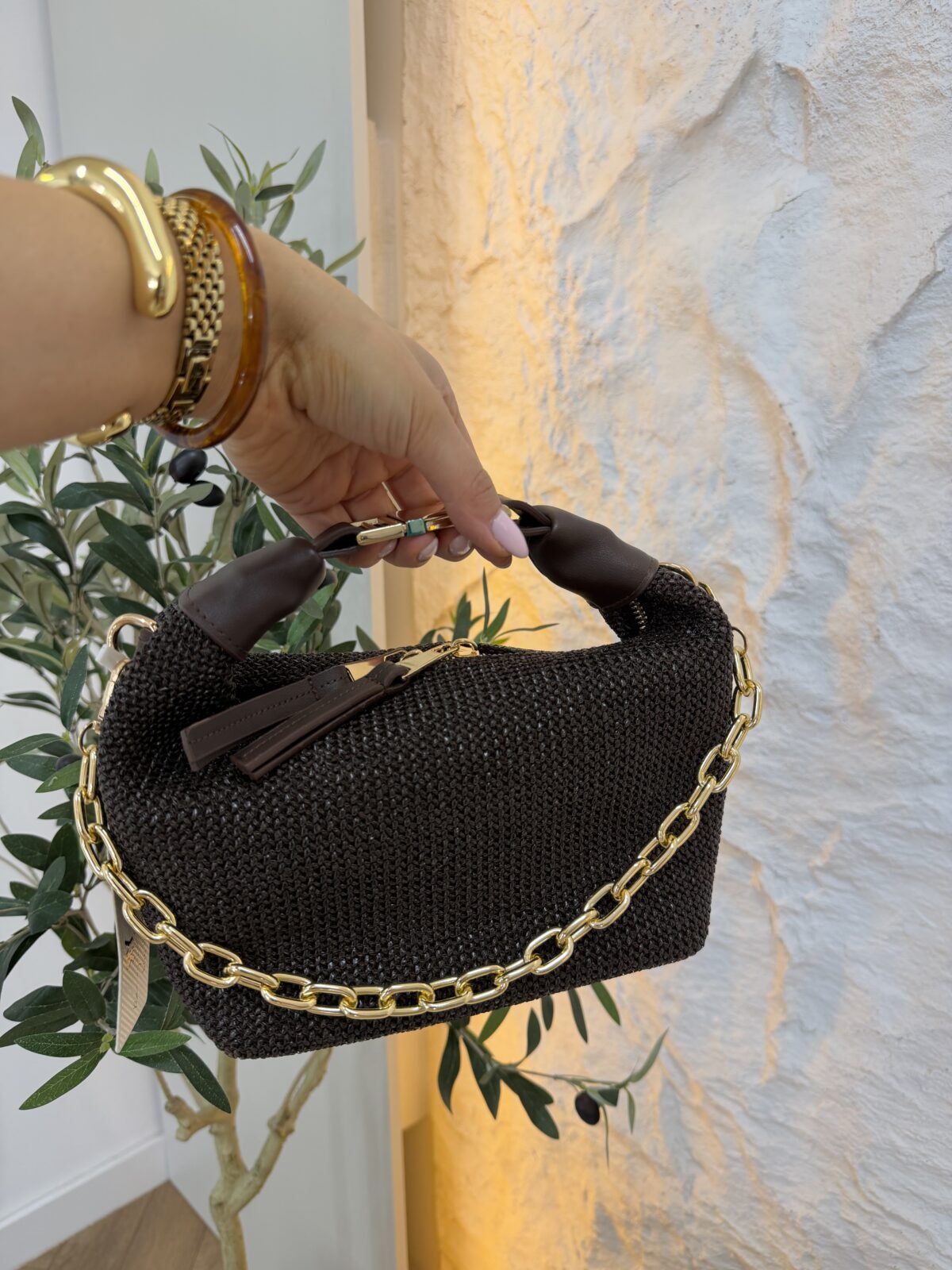 Torba od jute u braon nijansi